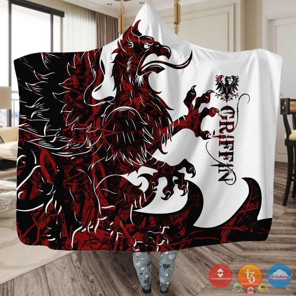 Viking Griffin Red White Blanket Viking Griffin Red White Blanket