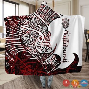 Viking Gullinbursti Red White Blanket