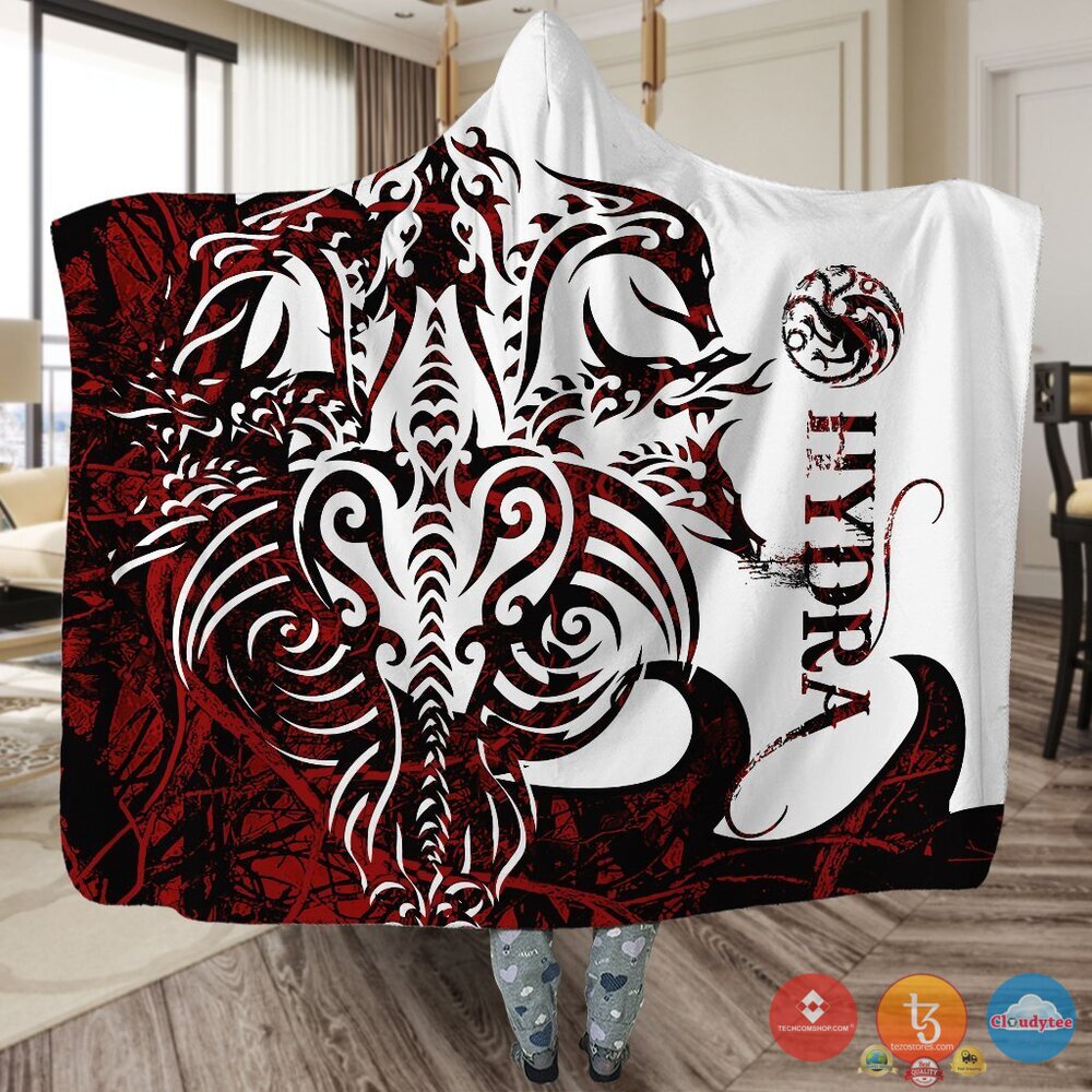 Viking Hydra Red White Blanket Viking Hydra Red White Blanket