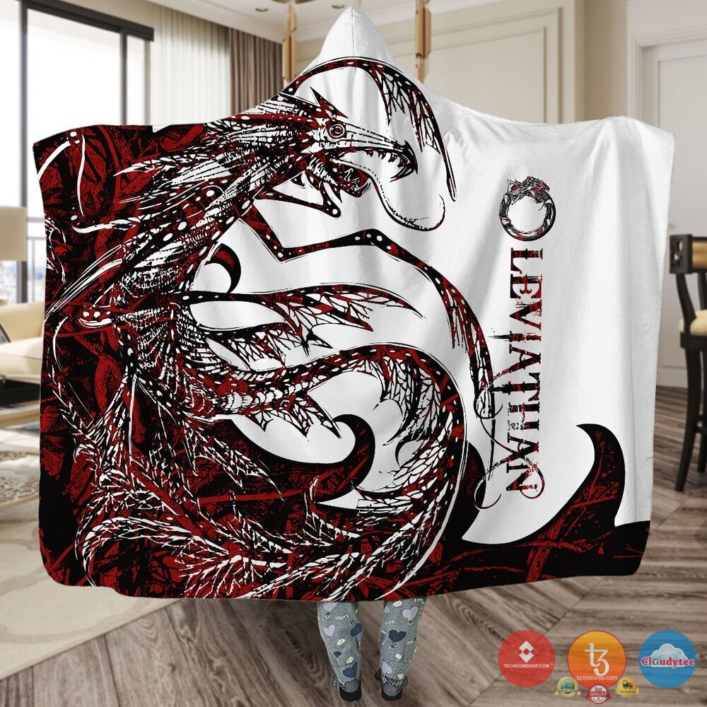 Viking Leviathan Red White Blanket Viking Leviathan Red White Blanket