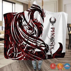 Viking Phoenix Red White Blanket