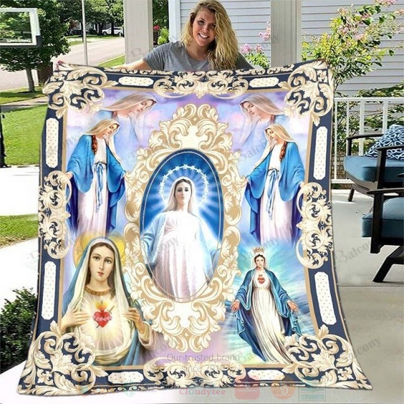 Virgin Mary Throw Blanket Virgin Mary Throw Blanket