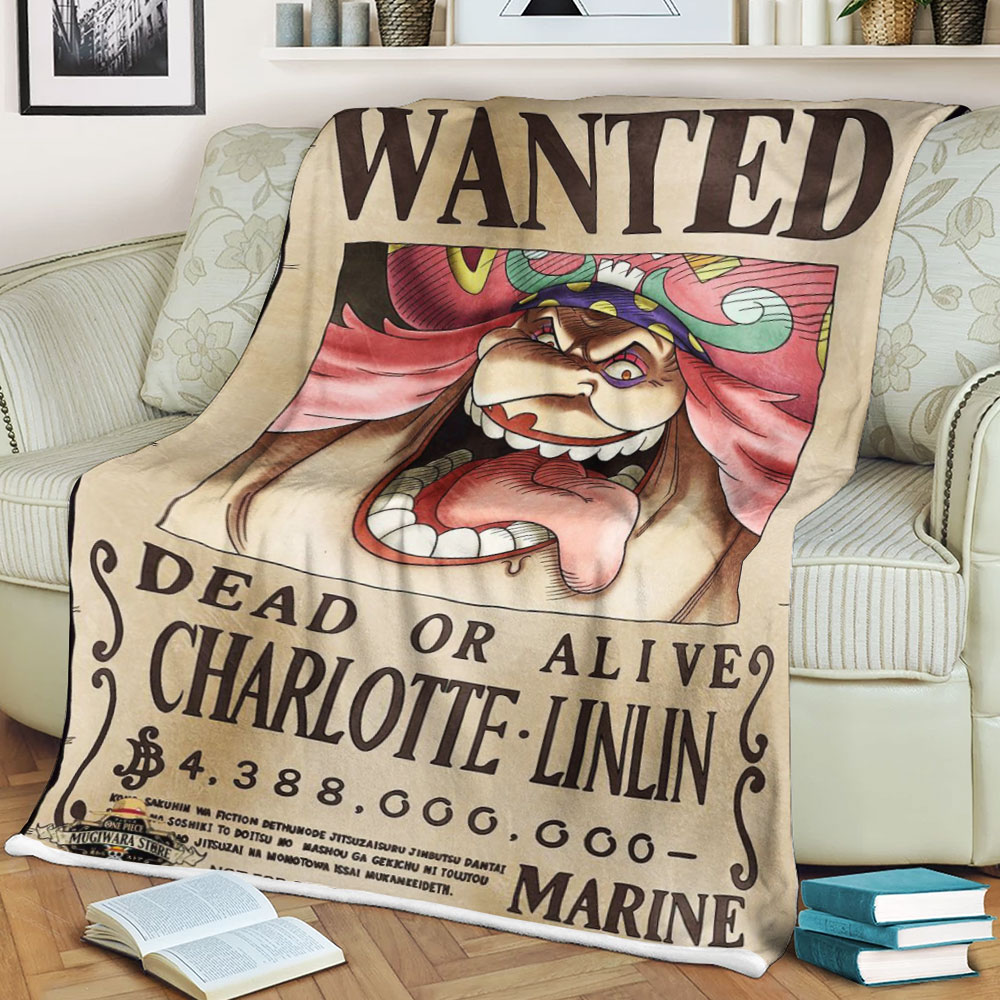 Wanted Dead Or Live Charlotte Linlin One Piece Blanket Wanted Dead Or Live Charlotte Linlin One Piece Blanket
