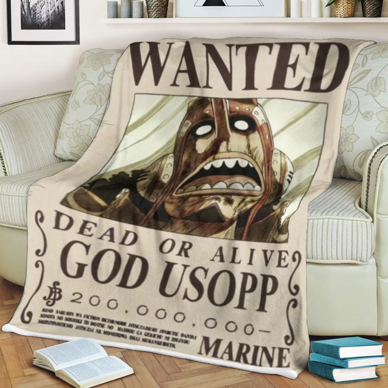 Wanted-Dead-Or-Live-God-Usopp-One-Piece-Blanket-1