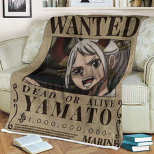 Wanted Dead Or Live Yamato One Piece Blanket