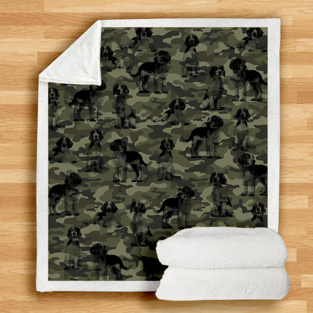 Welsh Springer Spaniel Camo Blanket Welsh Springer Spaniel Camo Blanket