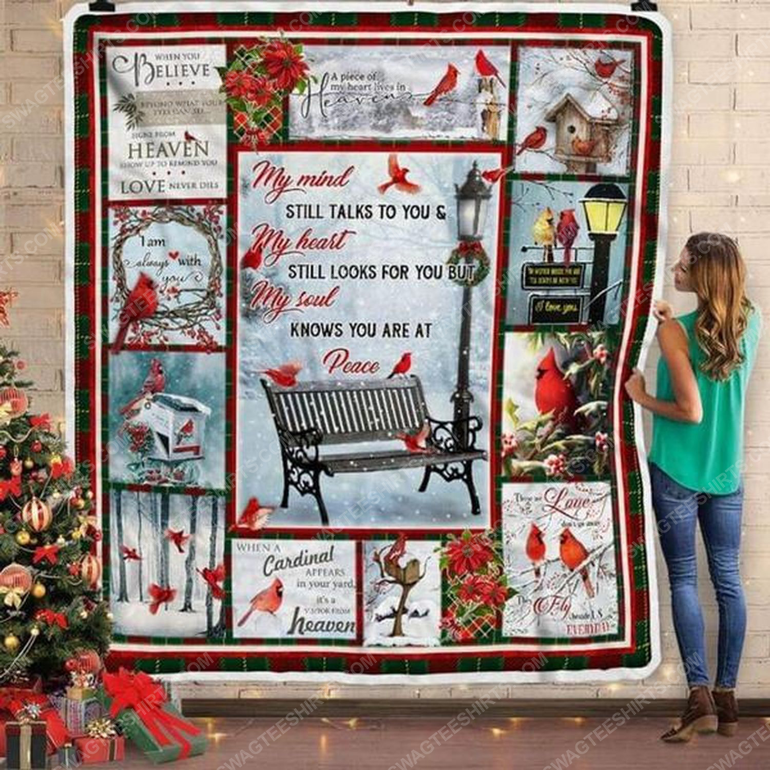 When A Cardinal Appears An Angel Is Near Christmas Blanket When A Cardinal Appears An Angel Is Near Christmas Blanket