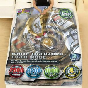 White Tigerzoro Tiger Mode Custom Soft Blanket