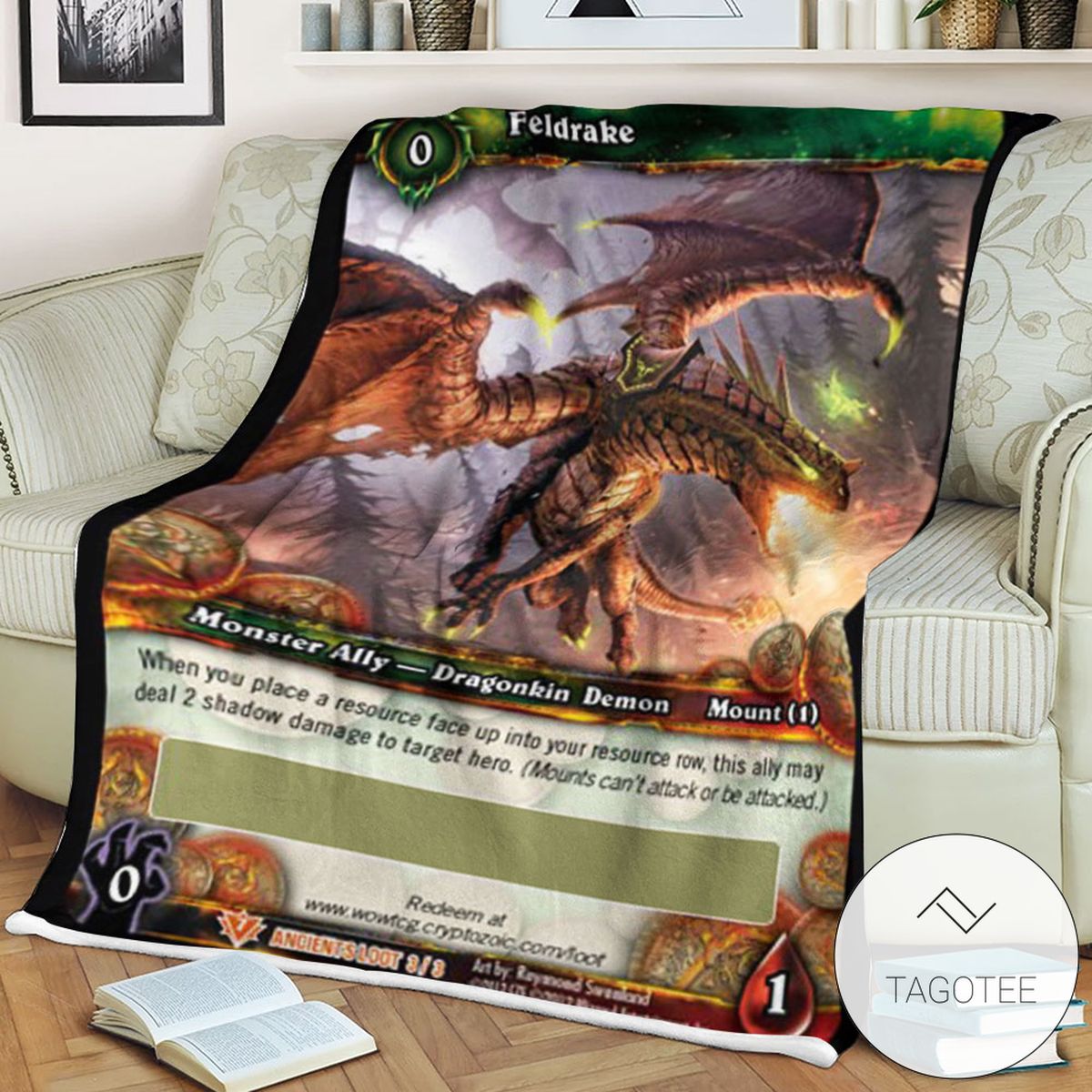 World Of Warcraft Feldrake Soft Blanket World Of Warcraft Feldrake Soft Blanket