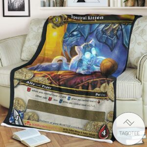 World Of Warcraft Spectral Kitten Soft Blanket Tagotee
