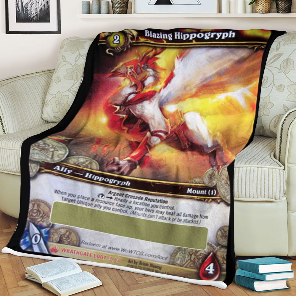 Wow Blazing Hippogryph Blanket Wow Blazing Hippogryph Blanket