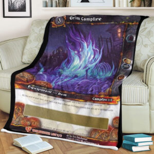 Wow Grim Campfire Blanket