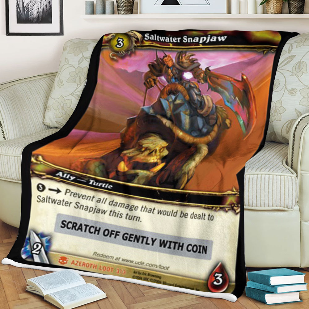 Wow Saltwater Snapjaw Blanket Wow Saltwater Snapjaw Blanket