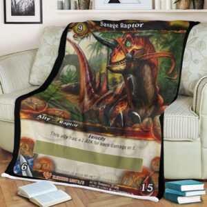 Wow Savage Raptor Blanket