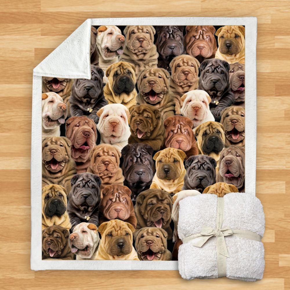 You Will Have A Bunch Of Shar Peis Blanket