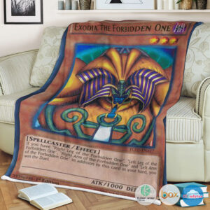 Yu Gi Oh 2002 Lob 1St Edition Exodia The Forbidden One Blanket