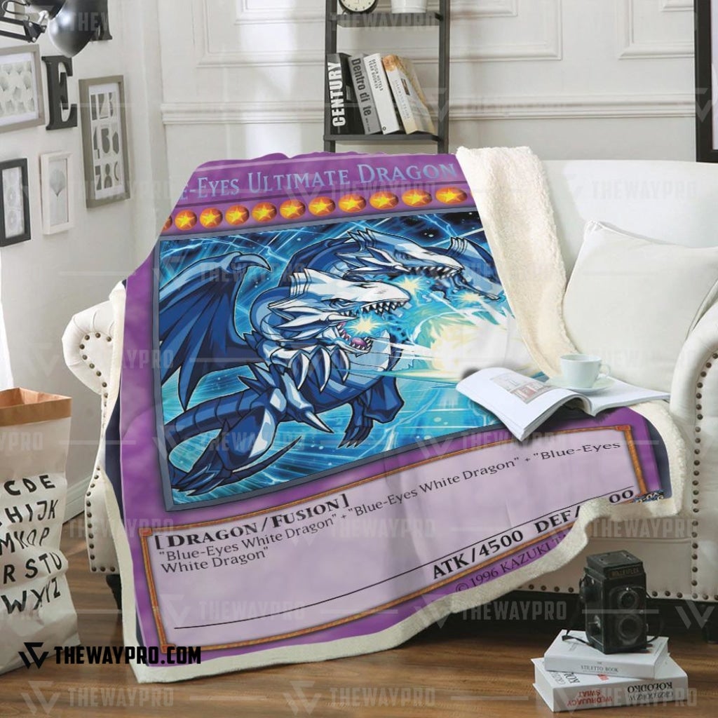Yu Gi Oh Blue Eyes Ultimate White Dragon 4500 Blanket Yu Gi Oh Blue Eyes Ultimate White Dragon 4500 Blanket