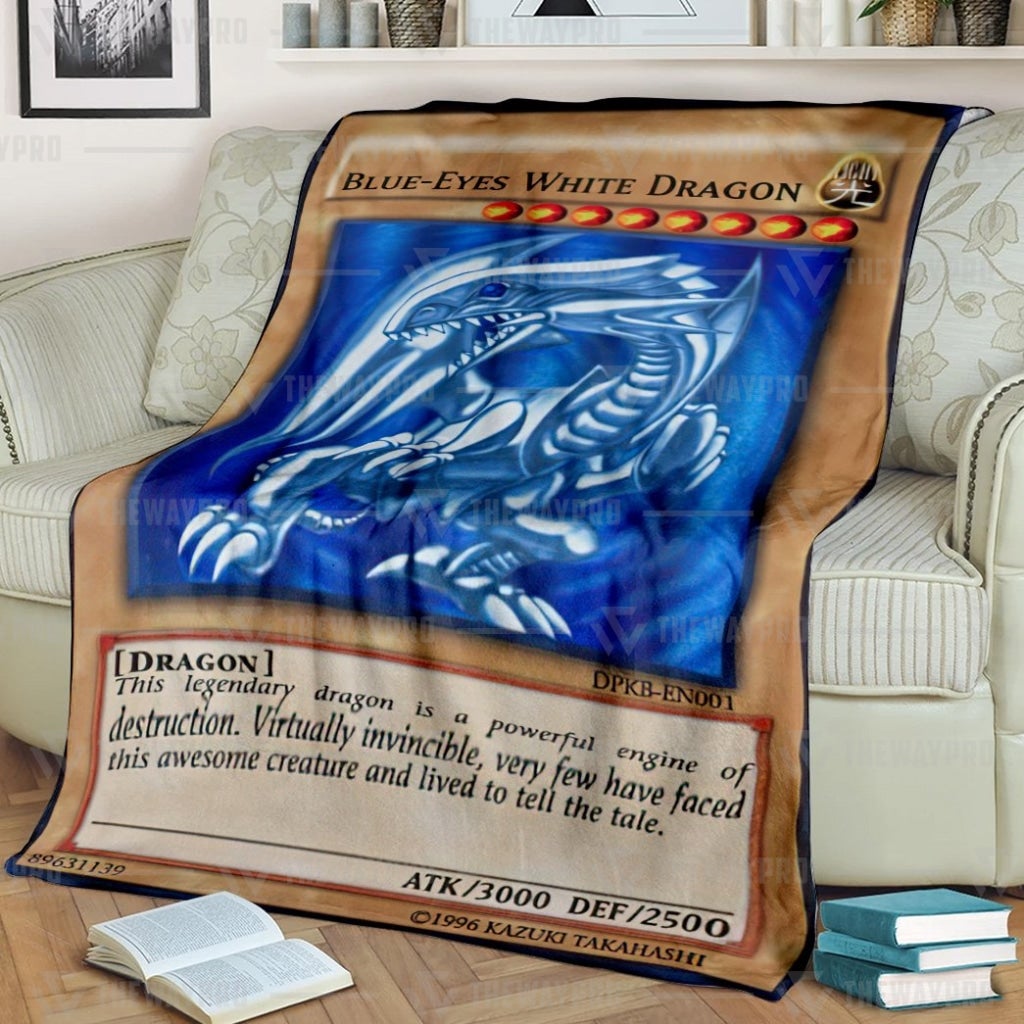 Yu Gi Oh Blue Eyes White Dragon Blanket 5 Yu Gi Oh Blue Eyes White Dragon Blanket 5