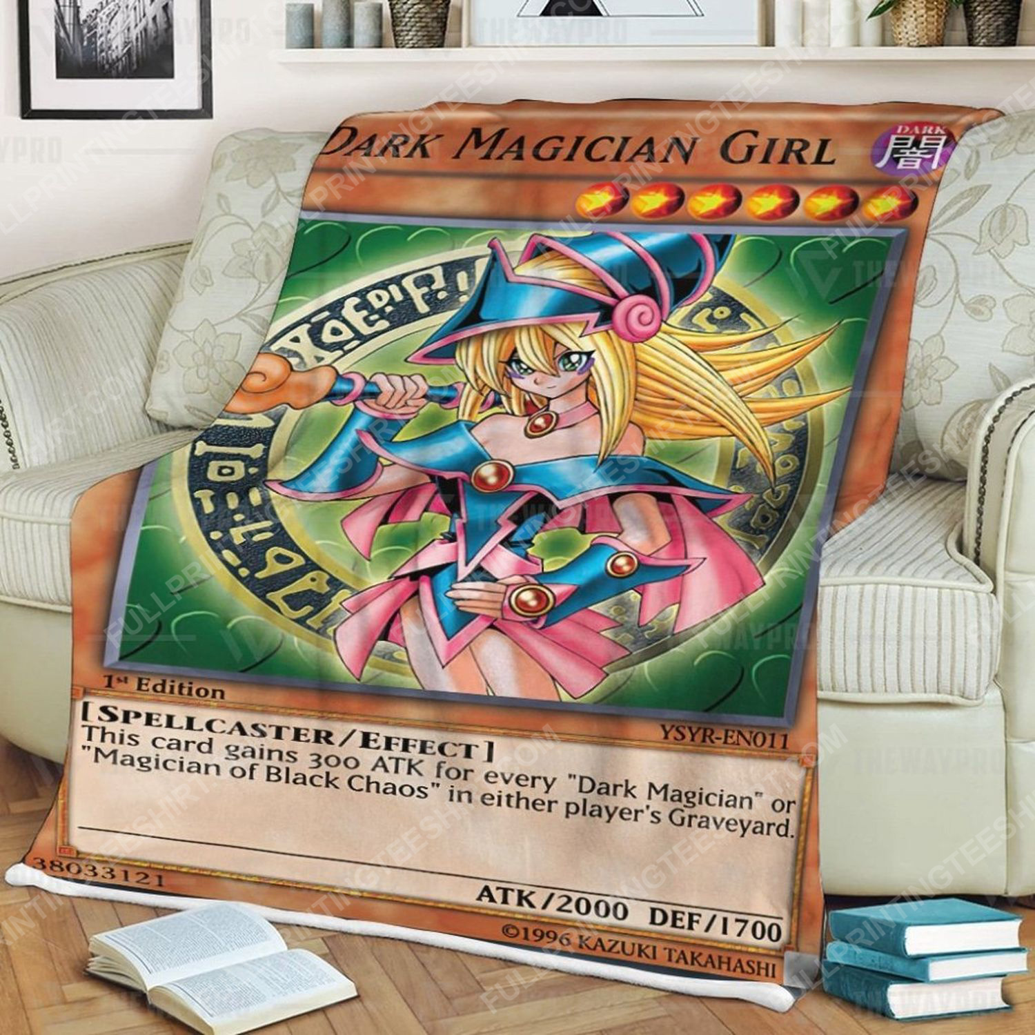 Yu Gi Oh Dark Magician Girl Full Print Soft Blanket Yu Gi Oh Dark Magician Girl Full Print Soft Blanket