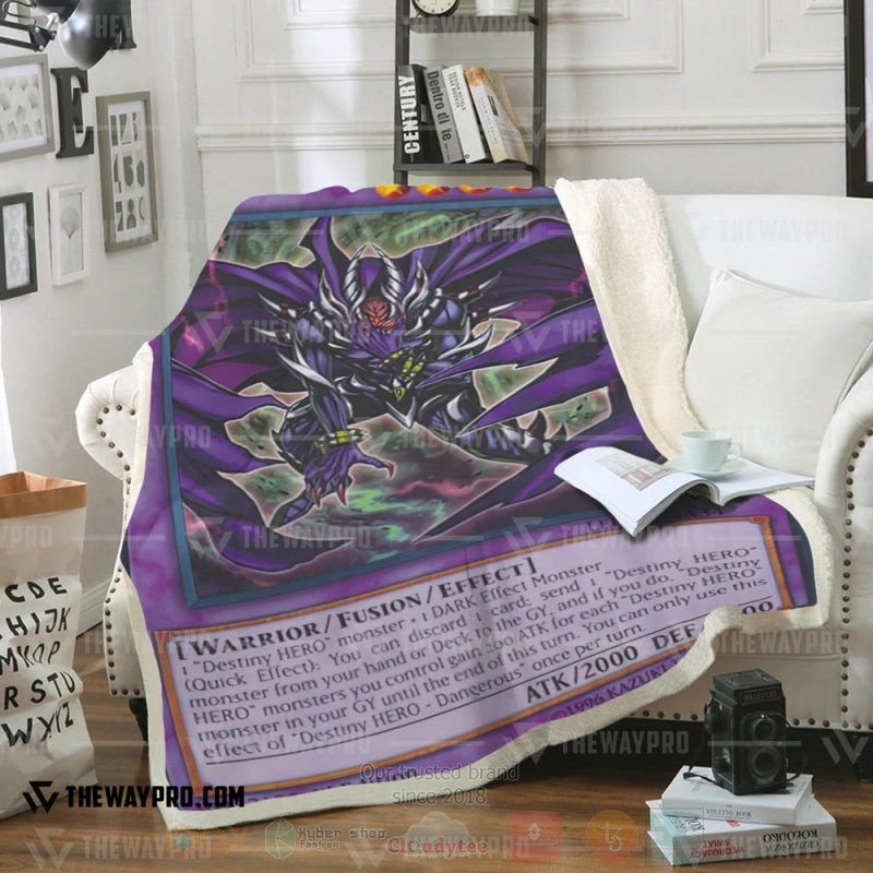 Yu Gi Oh Destiny Hero Dangerous Soft Blanket Yu Gi Oh Destiny Hero Dangerous Soft Blanket