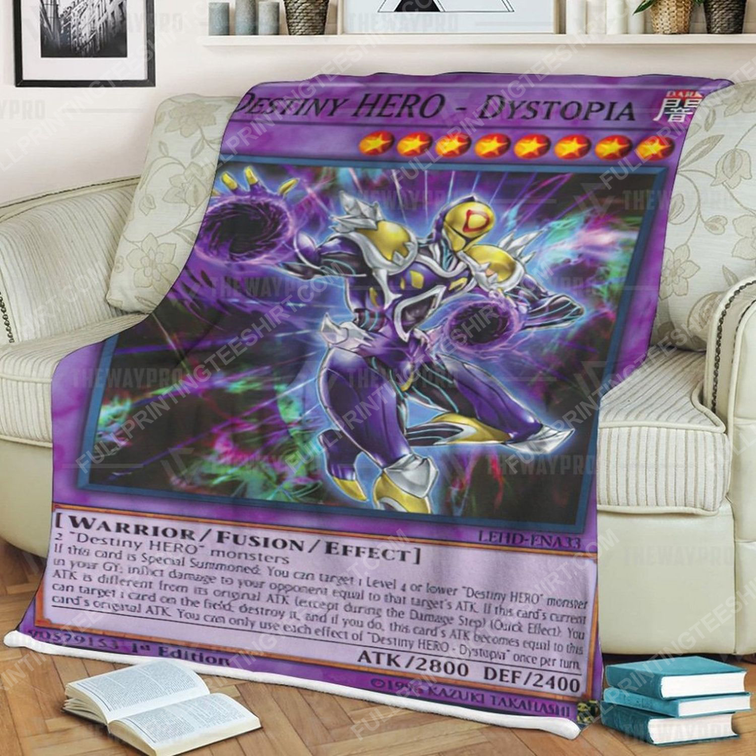 Yu Gi Oh Destiny Hero Dystopia Full Print Soft Blanket Yu Gi Oh Destiny Hero Dystopia Full Print Soft Blanket