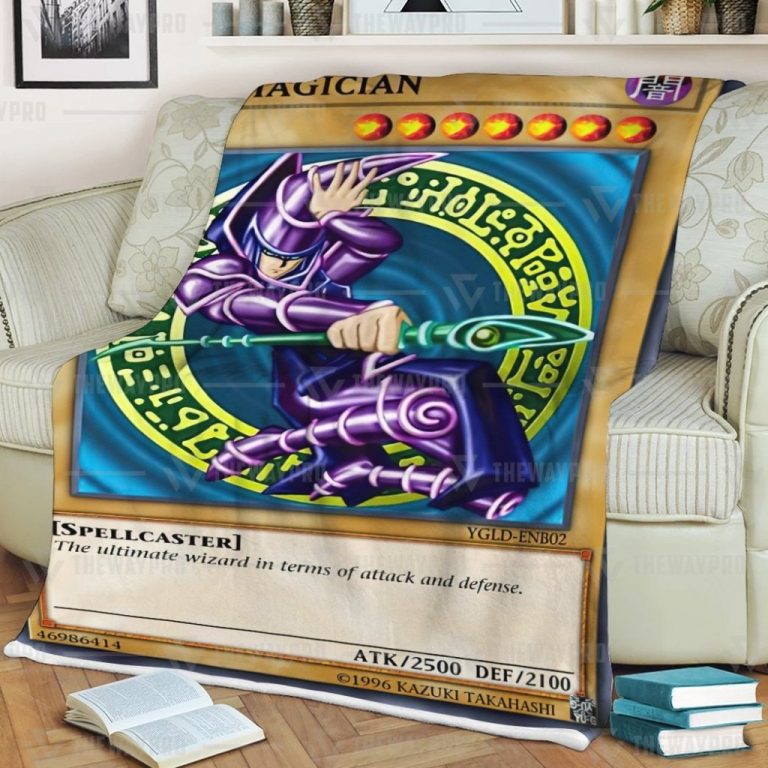 Yu-Gi-Oh-Duel-Links-Cards-Dark-Magician-Custom-Soft-Blanket-1