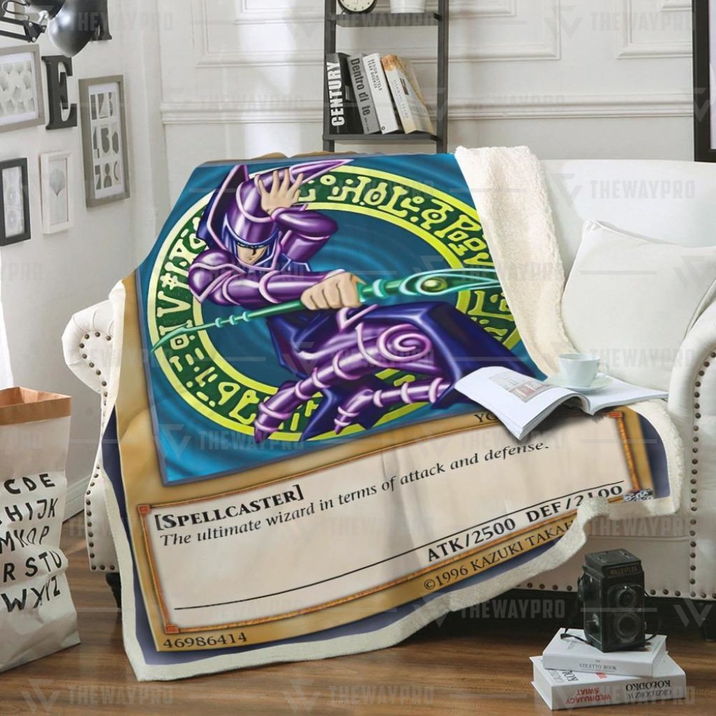 Yu Gi Oh Duel Links Cards Dark Magician Custom Soft Blanket Yu Gi Oh Duel Links Cards Dark Magician Custom Soft Blanket