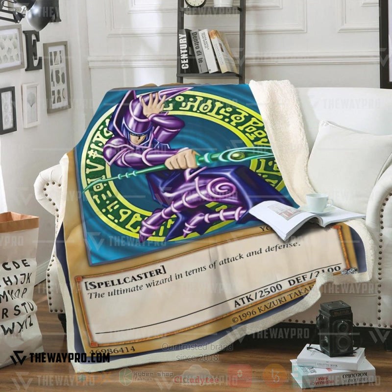 Yu Gi Oh Duel Links Cards Dark Magician Soft Blanket 2 Yu Gi Oh Duel Links Cards Dark Magician Soft Blanket 2