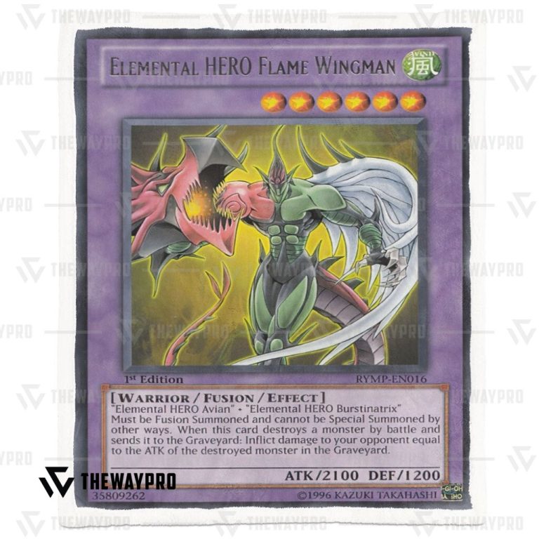 Yu-Gi-Oh-Elemental-Hero-Flame-Wingman-Blanket-1