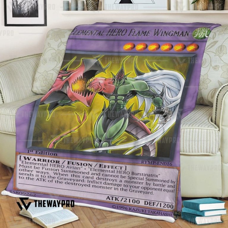 Yu-Gi-Oh-Elemental-Hero-Flame-Wingman-Blanket-2