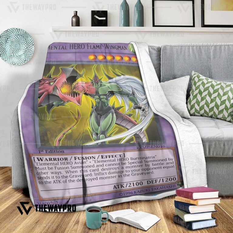 Yu-Gi-Oh-Elemental-Hero-Flame-Wingman-Blanket-3