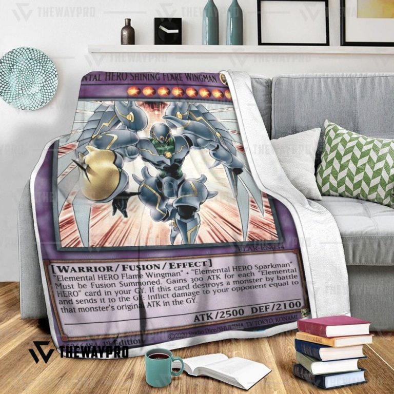 Yu-Gi-Oh-Elemental-Hero-Shining-Flare-Wingman-Blanket-1