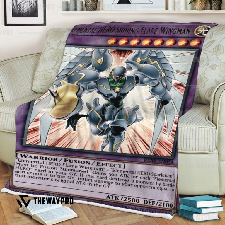 Yu-Gi-Oh-Elemental-Hero-Shining-Flare-Wingman-Blanket-3