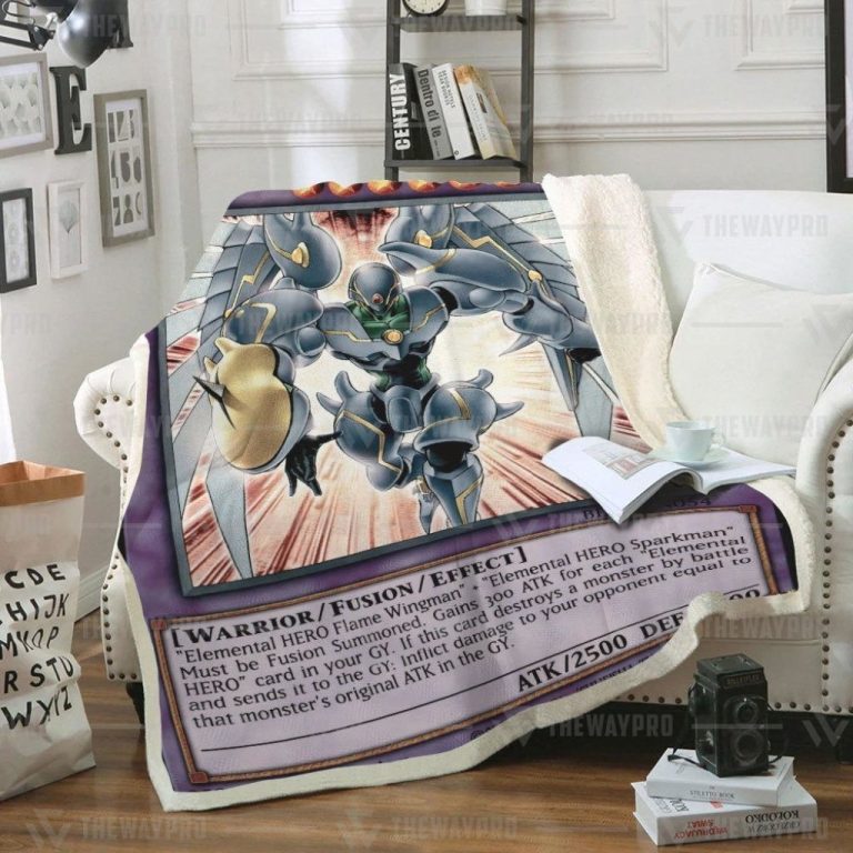 Yu-Gi-Oh-Elemental-Hero-Shining-Flare-Wingman-Blanket-4