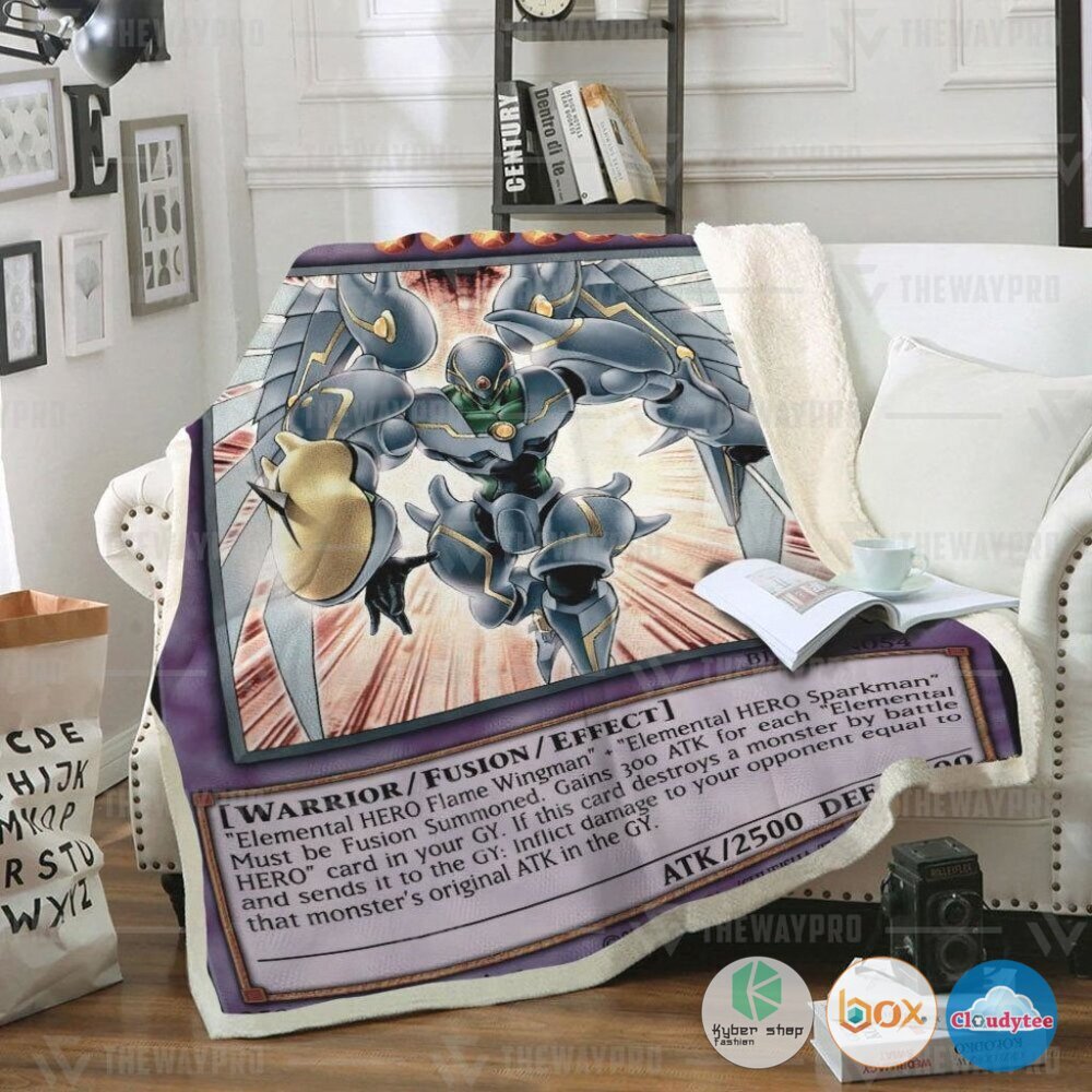 Yu Gi Oh Elemental Hero Shining Flare Wingman Blanket 2 Yu Gi Oh Elemental Hero Shining Flare Wingman Blanket 2
