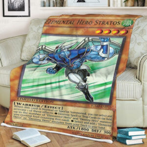 Yu Gi Oh Elemental Hero Stratos Full Print Soft Blanket