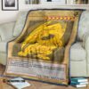 Yu Gi Oh Golden Blue Eyes White Dragon Card Blanket