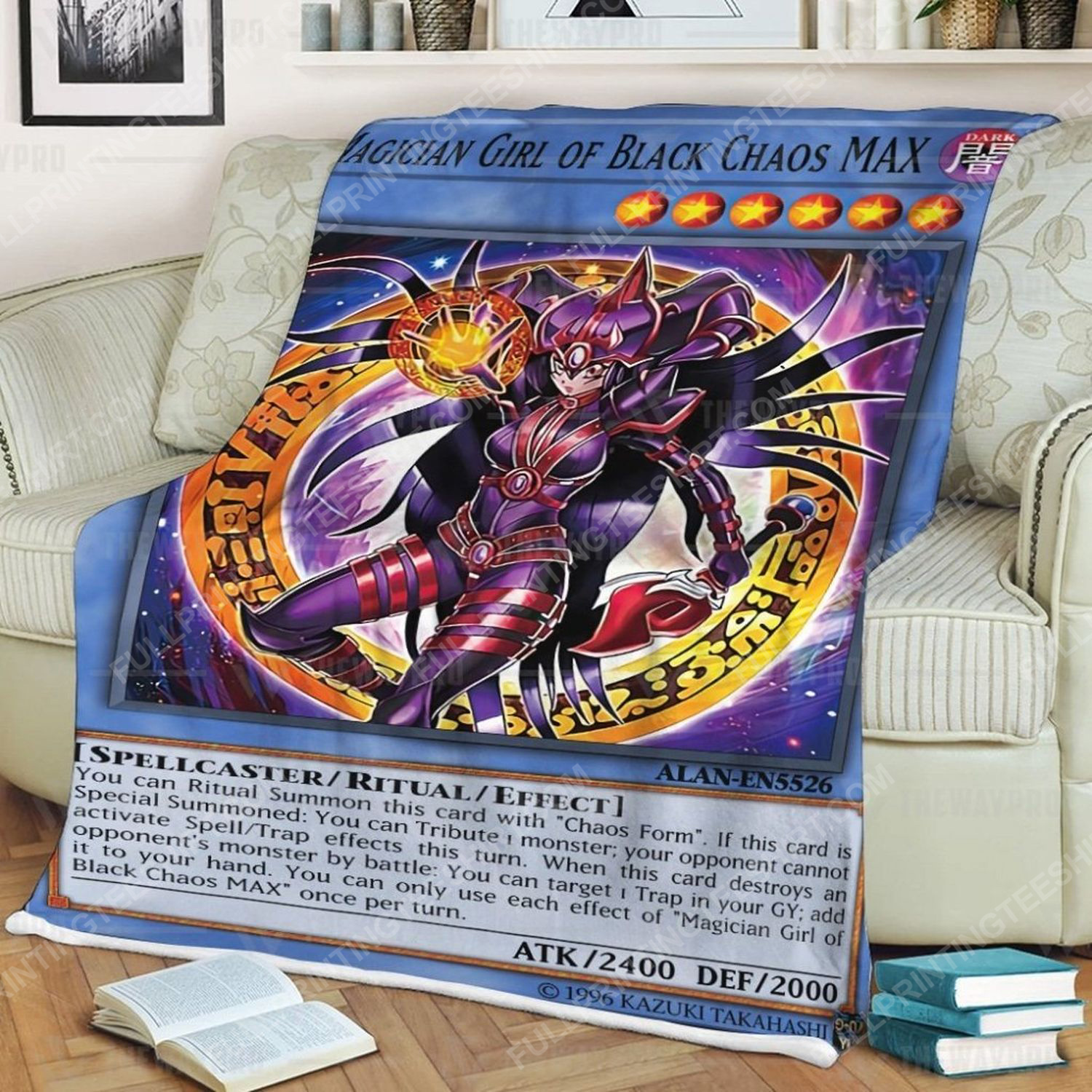 Yu Gi Oh Magician Girl Of Black Chaos Max Full Print Soft Blanket Yu Gi Oh Magician Girl Of Black Chaos Max Full Print Soft Blanket