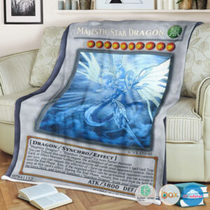 Yu Gi Oh Majestic Star Dragon Ghost Rare Blanket