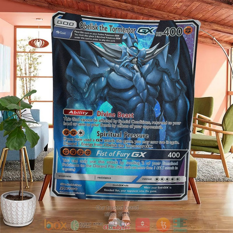 Yu Gi Oh Pkm Obelisk The Tormentor Soft Blanket Yu Gi Oh Pkm Obelisk The Tormentor Soft Blanket