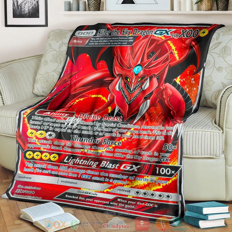 Yu Gi Oh Pkm Slifer The Sky Dragon Gx Soft Blanket Yu Gi Oh Pkm Slifer The Sky Dragon Gx Soft Blanket