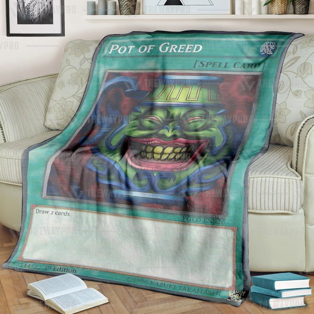Yu Gi Oh Pot Of Greed Blanket Yu Gi Oh Pot Of Greed Blanket