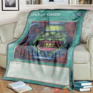 Yu Gi Oh Pot Of Greed Soft Blanket 2