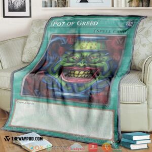 Yu Gi Oh Pot Of Greed Soft Blanket 3
