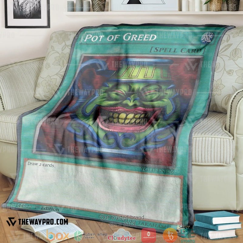 Yu Gi Oh Pot Of Greed Soft Blanket 3 Yu Gi Oh Pot Of Greed Soft Blanket 3