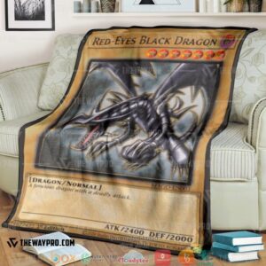 Yu Gi Oh Red Eyes B Dragon Soft Blanket 2