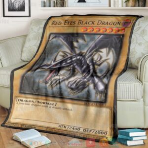 Yu Gi Oh Red Eyes B Dragon Soft Blanket
