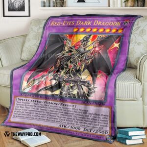 Yu Gi Oh Red Eyes Dark Dragon Blanket 3