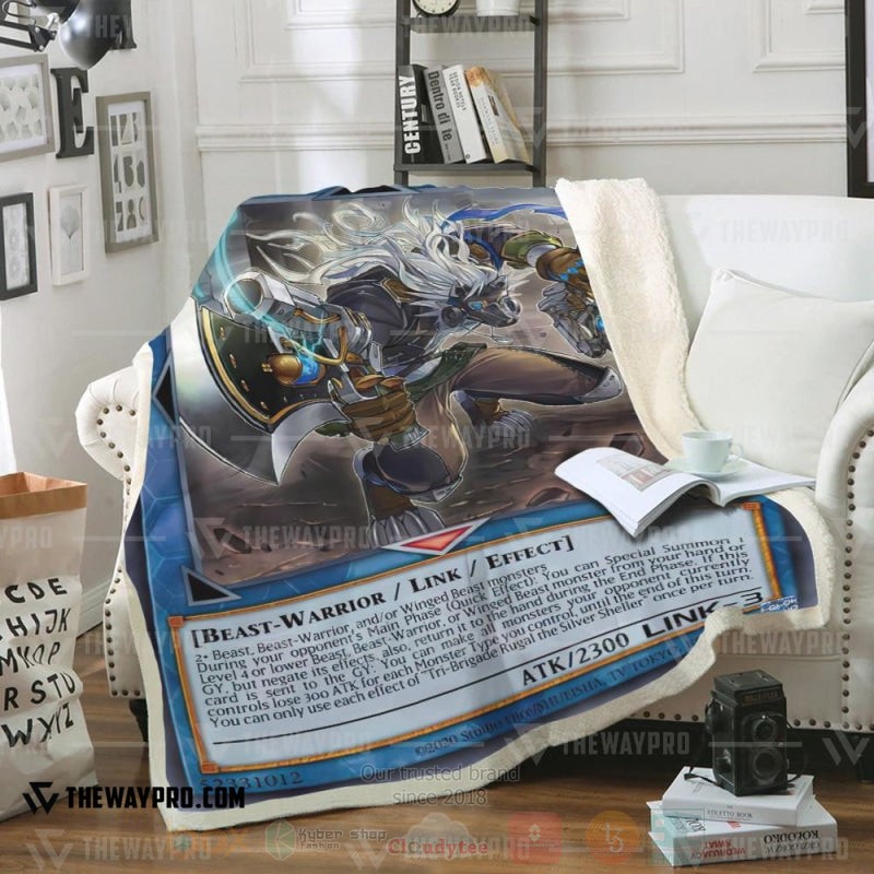 Yu Gi Oh Tri Brigade Rugal The Silver Sheller Soft Blanket Yu Gi Oh Tri Brigade Rugal The Silver Sheller Soft Blanket