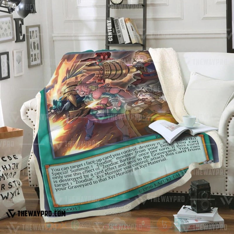 Yu Gi Oh Zoodiac Barrage Soft Blanket Yu Gi Oh Zoodiac Barrage Soft Blanket